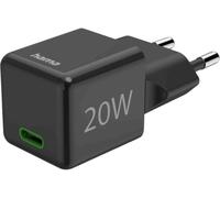 Chargeur rapide, USB-C, PD/Qualcomm®, super mini-chargeur, 20 W, noir