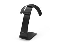 Hama Support de Casque (Porte-Casque Circum-Auraux et Supra-Auraux PC Gaming, pour Casque d'écoute OverEar/on Ear, Compatible Toutes Tailles, avec Porte-Câble) Noir