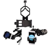 Support pour smartphone longue-vue/jumelles/téléobjectif/télescope diam 2,5 à 4,8 cm