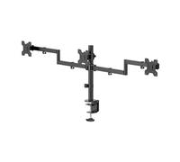Hama Support de moniteur 00220899 – 3 écrans, réglable en hauteur, pivotant/inclinable, 13"–27"