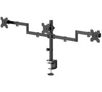 Hama Support de moniteur 00220899 – 3 écrans, réglable en hauteur, pivotant/inclinable, 13"–27"