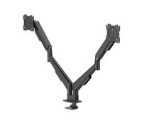 Hama Support Ecran PC à Vérin à Gaz pour 2 Moniteurs, Ultra Mobile, Noir