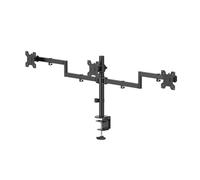 Hama Support Ecran PC (pour 3 moniteurs, Pivotant et Inclinable) Noir