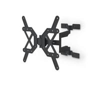 Hama Support Mural TV 32 à 65 Pouces Orientable 180° Inclinable Extra Plat Garantie 10ans (VESA Max 400 x 400, jusqu'à 30 kg, écran 81 à 165 cm, Faible Distance au Mur, avec Chevilles Fischer) Noir