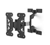 Hama Support Mural TV Extra Plat Inclinable Pivotant Garantie 10ans (TV 19 à 48 Pouces, VESA 100 x 100 à 200 x 200, 3 articulations, Support Extensible, Cache Cables, Chevilles Fisher & Gabarit) Noir