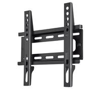 Hama Support Mural TV Garantie 10ans (TV 19" à 46", VESA jusqu'à 200 x 200, écran de 48 à 117 cm jusqu'à 25 kg, Faible Distance au Mur 2.5cm, Niveau à Bulle intégré, Chevilles Fischer Inclus) Noir