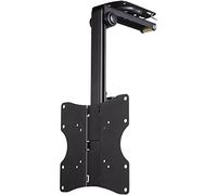 Hama Support Mural TV Idéal Plafond Mansardé Chambre sous Pente Comble Garantie 10ans (pour écran 48 à 117 cm (19" - 46") 20Kg, Inclinable, Orientable 100°, Rabattable, VESA 200 x 200 Max) Noir