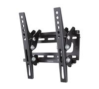 Hama Support Mural TV Inclinable Garantie 10 Ans (TV 19" à 46", 117cm 25Kg Max, Inclinaison +5°/-15°, VESA 200x200 Max, Easy Fix, Chevilles Fisher) Noir