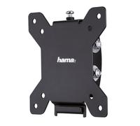 Hama Support Mural TV Inclinable Garantie 10ans (TV 10" à 26", 66cm et 30Kg Max, Parfait pour Amazon Echo Show 15, Inclinaison + 10°/- 15°, VESA 100 x 100 Max, Chevilles Fisher & Gabarit) Noir