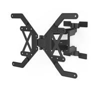 Hama Support Mural TV Orientable Inclinable Extensible Ultrafin Garantie 10 Ans (TV 37" à 90", 229cm 40kg Max, Inclinaison -12°/+3 °, Rotation 120°, VESA 600x400 Max, Easy Fix Chevilles Fischer) Noir