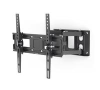 Hama Support Mural TV Pivotant Inclinable Télescopique Garantie 10 Ans (TV 32" à 65", 165 cm 40kg Max, Inclinaison -15°/+15°, Rotation 160°, VESA 400 x 400, Gestion de câbles, Chevilles Fischer) Noir