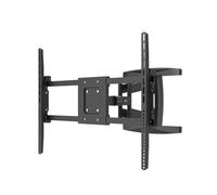 Hama Support Mural TV Pivotant Inclinable Télescopique Garantie 10 Ans (TV 37" à 120", 305 cm 100kg Max, Inclinaison -12°/+5°, Rotation 180°, VESA 800 x 600, Easy Fix, Chevilles Fischer) Noir