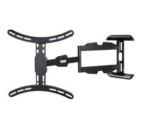 Hama Support Mural TV (pour Une Une Diagonale d’écran de 81 à 165 cm (32" à 65"), 2 Bras, ultralong, VESA jusq'à 400x400) Noir