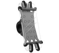 Hama Support Téléphone Vélo Flexible (Porte téléphone pour VTT, Moto, Trottinette, pr Smartphone jusq. 6-8cm larg. et 13-15cm Haut, Support Universel pour Guidon) Noir