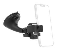 Hama Support Téléphone Voiture Easy Snap (pour Smartphones d’Une Largeur de 5,5 à 8,5 cm, Support à Ventouse, pivotable 360°) Noir