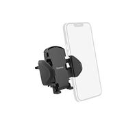 Hama Support téléphone voiture Move – Fixation clip grille aération, 4,5–9 cm, pivotable 360° – Noir