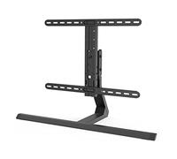 Hama Support TV Autoportant Pivotant Inclinable Réglable en Hauteur Garantie 10 Ans (Pied TV à Poser 32" à 65", 165cm 40kg Max, Orientable 70°, VESA 600x400 Max, Easy Fix, Materiel de Montage) Noir