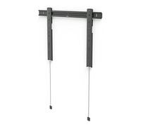 Hama Support TV Mural Fixe Ultrafin, Ecran de 94 à 229cm et 80kg Max, Gris | Support Fixation Murale Fixe Extra Plat pour TV Grande Taille, Garantie 10 ans, Pour Ecrans LCD/LED/OLED/PLASMA de 37" à 90"