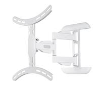 Hama Support TV Mural Orientable Garantie 10 Ans (Support TV Pivotant Inclinable Extensible, 35kg Max, pour écrans 81 à 165 cm (32" à 65") VESA 200x200 à 400x400, Chevilles Fischer fournies) Blanc