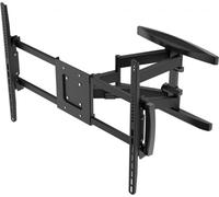 Hama Support Mural TV Pivotant Inclinable Télescopique Garantie 10 Ans (TV 37" à 120", 305 cm 100kg Max, Inclinaison -12°/+5°, Rotation 180°, VESA 800 x 600, Easy Fix, Chevilles Fischer) Noir