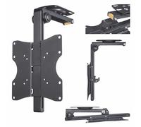 Hama Support TV plafond pivotant réglable 19–46" 117 cm 20 kg max VESA 200x200 Noir Garantie 10 ans