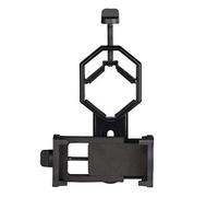 Hama Support universel longue-vue/jumelles/téléobjectif/télescope (pour smartphones d’une largeur de 5,5 cm à 9,5 cm, poids de 110 g, filetage trépied 1/4", diamètre de 2,5 cm à 4,8 cm) Noir