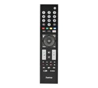 Hama Télécommande Universelle pour téléviseurs Grundig (Infrarouge, apprenante, Touches Lumineuses, Bouton Intelligent, Fonction Easy Mode, Touches principales ergonomiques, portée de 10 m) Noir
