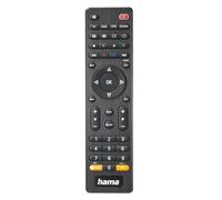 Hama Télécommande universelle 4-en-1 – Infrarouge, 4 appareils, portée de 10 m, touche APP, Noir