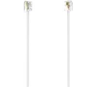 Hama téléphone (analogique) Câble de raccordement [1x RJ11 mâle 6P4C - 1x RJ11 mâle 6P4C] 10 m blanc