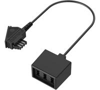 Hama téléphone (analogique) Câble de raccordement [1x TAE F mâle - 3x TAE NFN femelle] noir