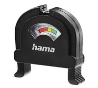 HAMA | Testeur de charge de piles (compteur universel de piles à usage unique, ou rechargeables, compatible avec 6 types de piles) couleur noire
