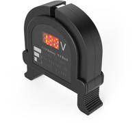 Hama Testeur de Piles Batteries Rechargeables - Appareil de Mesure Universel avec Affichage Numérique Lumineux, Pour Accu, 6 types de piles AA, AAA, C, D, bloc 9 V, piles rondes - Noir