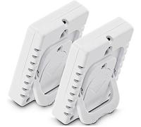 Hama Thermometer und Hygrometer Baros, digital, für innen, 2-er Set, Weiß