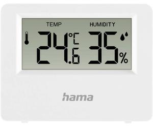 Hama Thermometer und Hygrometer \ Ebro\ , digital, für innen oder außen, Weiß Thermo-hygromètre 00222222