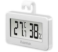 Hama Thermomètre/hygromètre "Mini" (batterie, CR2025, noir, 65 mm, 10 mm, 40 mm) Blanc