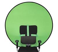 Hama Toile de Fond Mobile Pliable pour Chaise Vert Diamètre 130 cm