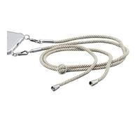 Hama Tour de cou (cordon en textile, idéal pour les coques Hama, convient à tous les téléphones comme Samsung, Huawei, Apple, Xiaomi, Oppo, Nokia, LG) Marron/Blanc