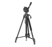 Hama Trépied Appareil Photo Smartphone Caméra « Action 153 3D » (Léger, Attache Rapide, Support Portable, Extensible 60 à 153 cm de Hauteur, tête 3D, Niveau à Bulle Intégré) Noir