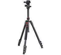 Hama Trépied Appareil Photo Smartphone Caméra (Trépied Monopode en Aluminium, Compact, Pliable, Attache Rapide, Filetage 6.4mm, 50-165 cm Max)