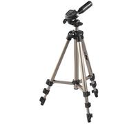 Hama Trépied Appareil Photo Vidéo 106.5cm Star 5" avec Sac de Transport (Trépied Télescopique Aluminium 4 éléments, Tête 3 Voies 3D, Niveaux à Bulles intégrés, Attache Rapide) Beige