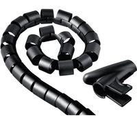 Hama Gaine de câble flexible en spirale, universelle, 20 mm, 2,5 m, noir