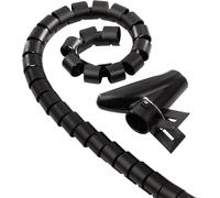 Hama Tube guide-câbles plastique flexible noir Ø 2,5 cm x 200 cm 1 pièce 00220998
