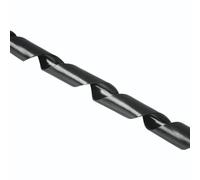 Hama Tube guide-câbles en polyéthylène flexible noir Ø 30 mm x 2500 mm 1 pièce