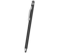 Hama Stylet Universel pour écrans tactiles Twin-Stylus - Stylo précis pour écran Tactile capacitif, Pointe Fine Haute Sensibilité, pour Smartphone Tablette iPad iPhone - Noir