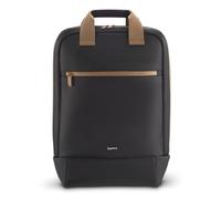 Hama "Ultra Lightweight Sac à Dos pour Ordinateur Portable jusqu'à 16,2" - Dos & Compartiment Rembourrés, Sac Ultra Léger & Hydrofuge pour Voyage, Affaires, Travail, Cours - Noir/Caramel