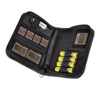 Hama Universal Card Case - Boîtier mémoire - capacité : 4 cartes mémoire + 1 adaptateur Carte PC + 4 piles AA + 1 stylo de rechange PDA - noir