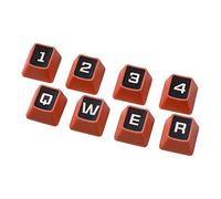 Hama uRage Booster Caps Jeu de Touches (Q/W/E/R, 1/2/3/4) Rouge