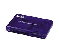 Hama USB 2.0 30 in 1 CardReaderWriter - Lecteur de carte - 35 en 1 (CF I, CF II, MS, MS PRO, Microdrive, MMC, SD, SM, MS Duo, xD, MS PRO Duo, RS-MMC) - USB 2.0