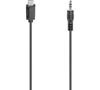 Hama Câble audio 00200729 USB-C (fiche) vers jack mâle 3,5 mm stéréo 0,75 m Noir