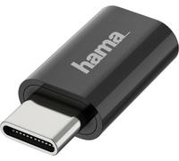 Hama Adaptateur USB 2.0 OTG - USB-C mâle vers Micro-USB femelle - 480 Mbit/s - Noir
